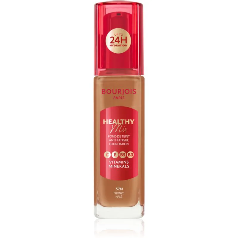 Bourjois Healthy Mix λαμπρυντικό ενυδατικό μεικ απ 24 ώρες απόχρωση 57N Bronze 30 ml