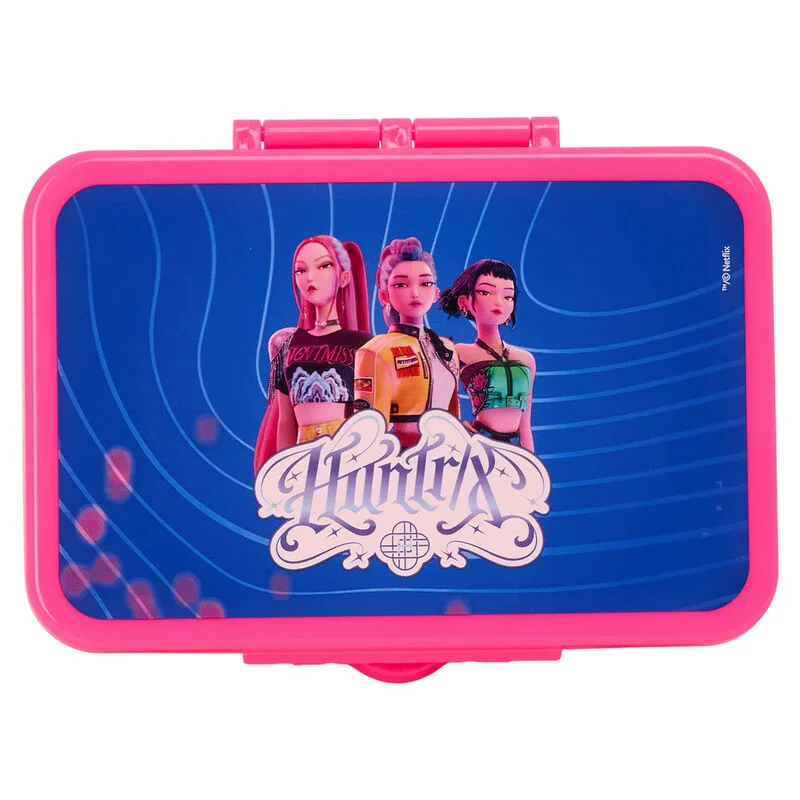 Lunchbox Kpop Demon Hunters 850ml -Φαγητοδοχείο 3 Χωρίσματα Huntrix