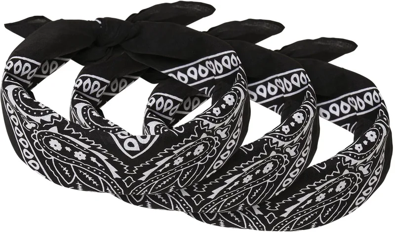 Bandana 3-Pack Urban Classics TB4068 Black one size
