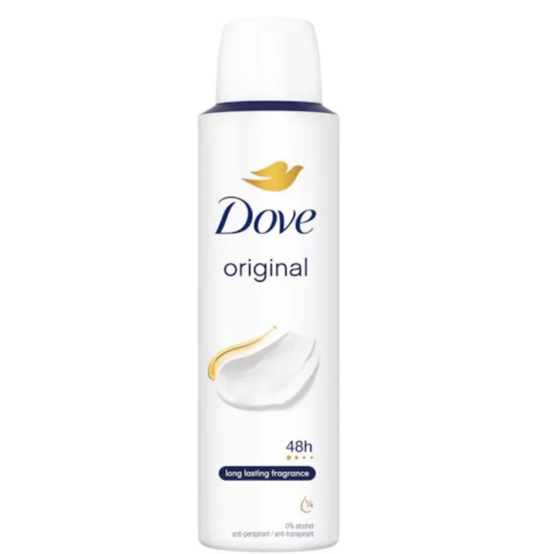 Dove Original 48h Long Lasting Fragrance Deo Spray Αποσμητικό Σπρέι με 48ωρη Προστασία & με Καθαρό Άρωμα 150ml