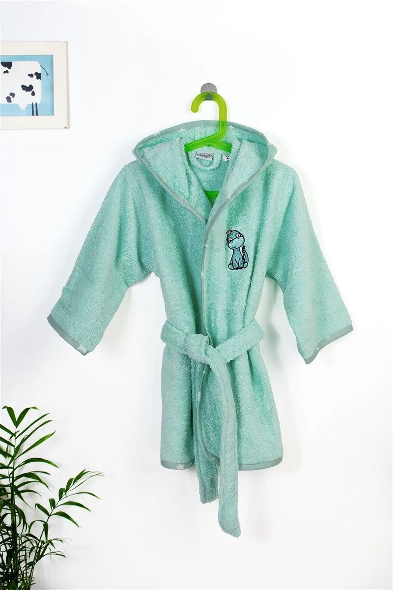 Μπουρνούζι Με Κέντημα Dimcol Dinosaur 182 Size: 02 Mint