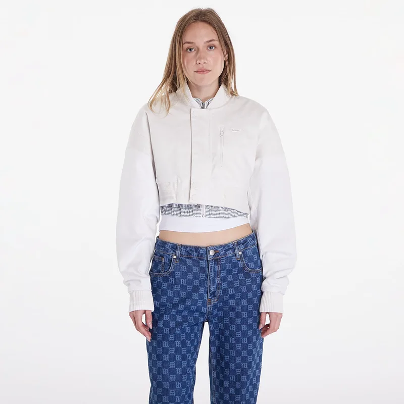Μπουφάν Nike Sportswear Destroyer Women's Cropped Canvas Jacket Phantom/ Summit White/ Summit White M