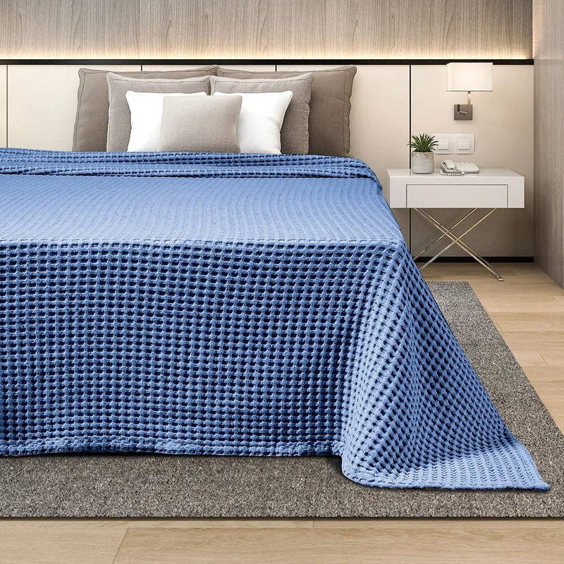 Κουβέρτα Πικε King Size Adam Home 240X260 Blue