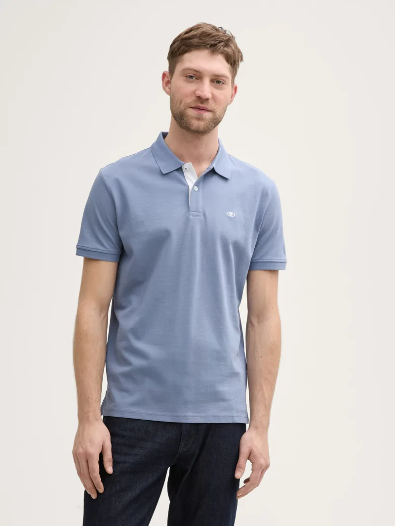 Ανδρική Μπλούζα Polo Κοντομάνικη Tom Tailor 1031006-37533 Σιέλ