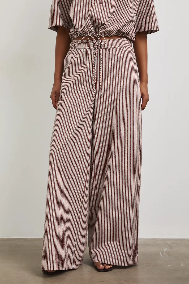 Medicine Παντελόνι wide leg γυναικείο βαμβακερό