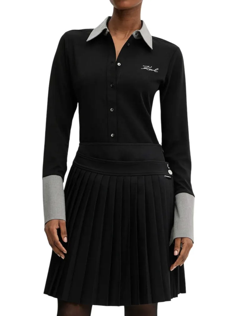 Γυναικείο Πουκάμισο Μαύρο Karl Lagerfeld A3W17101-999 BLACK