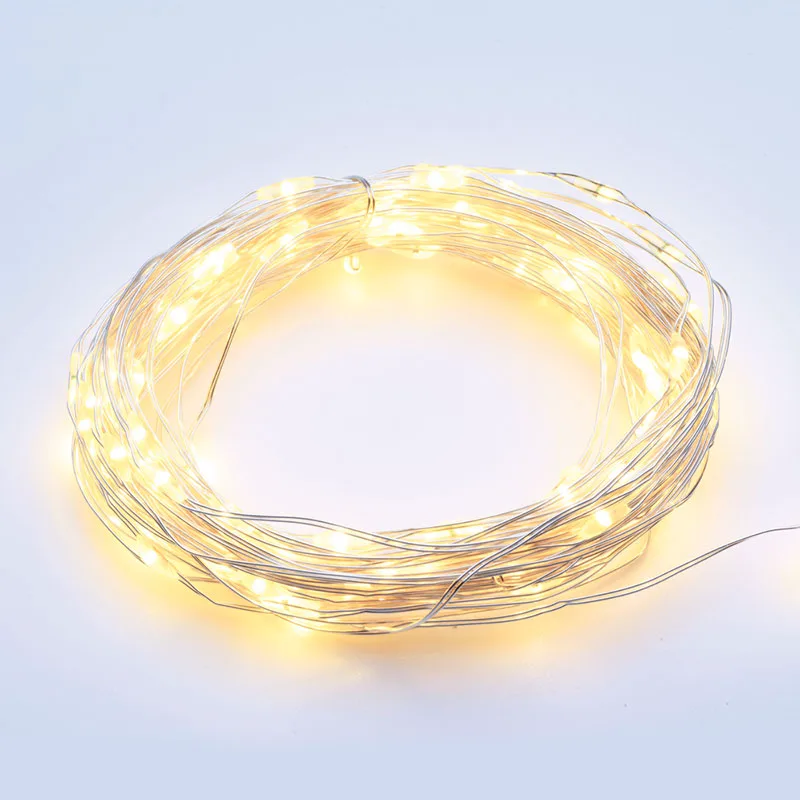 Διακοσμητική Γιρλάντα Μπαταρίας Με 20 LED Φωτάκια Aca Warm White X0120111