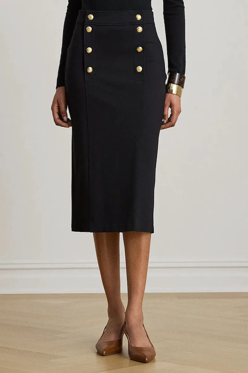 Lauren Ralph Lauren φούστα pencil με βισκόζη