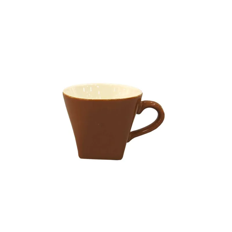 Φλυτζάνι Cappuccino Πορσελάνης Καφέ Must Art Et Lumiere 250ml 06655 (Σετ 2 Τεμάχια) (Υλικό: Πορσελάνη, Χρώμα: Καφέ) - Art Et Lumiere - lumiere_06655