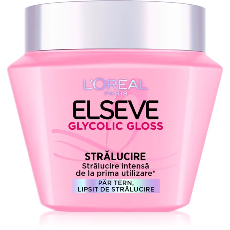 L’Oréal Paris Elseve Glycolic Gloss μάσκα μαλλιών για λaμπερή λάμψη 300 ml