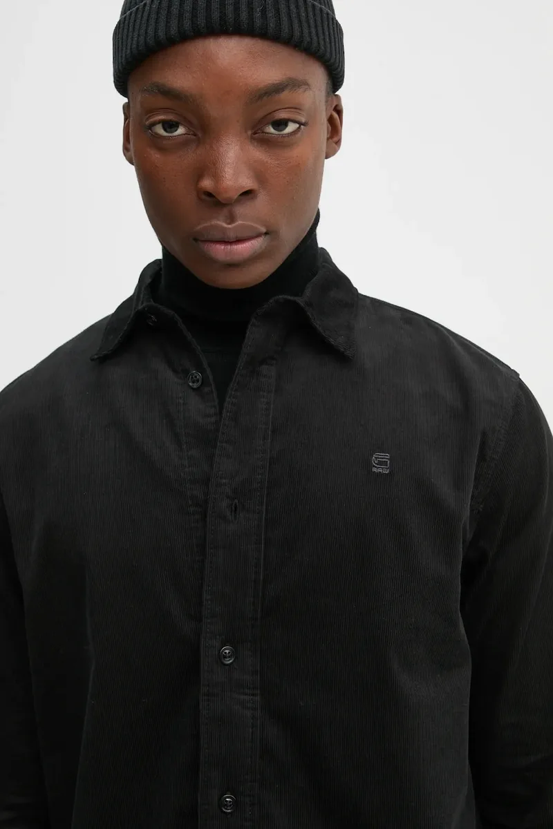 Βαμβακερό πουκάμισο G-Star Core turtle slim knit