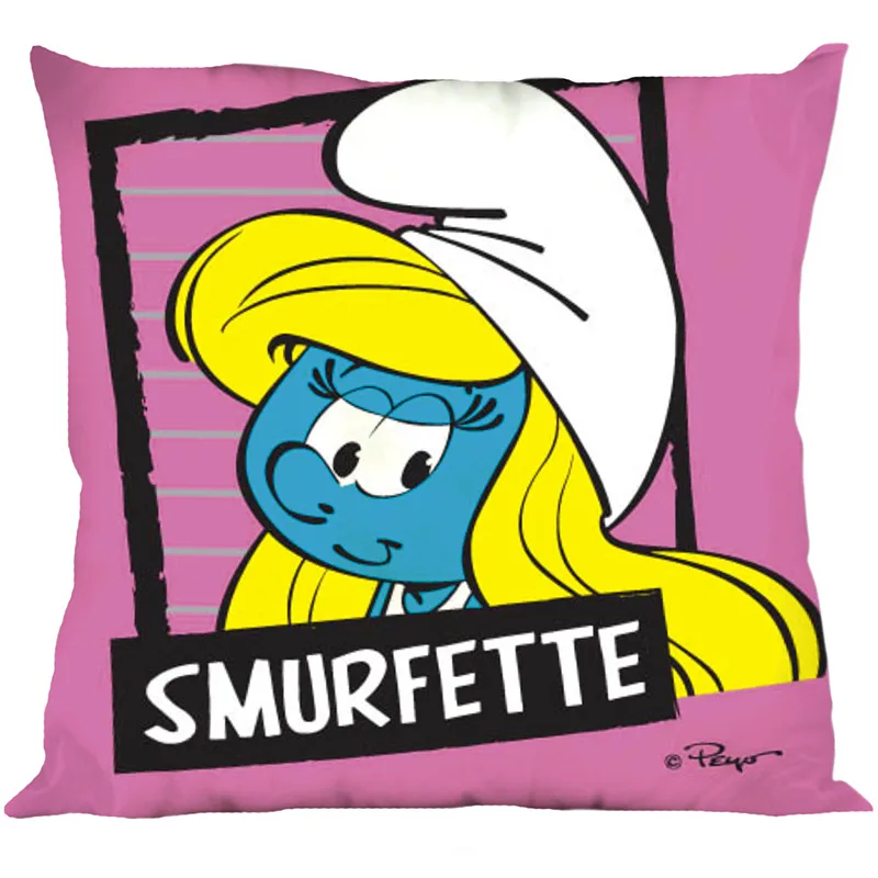 Διακοσμητικό Μαξιλάρι 40x40 Dimcol 18 Smurfs 40x40