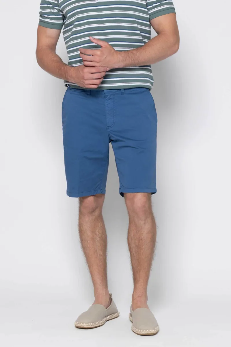 The Bostonians ανδρική βερμούδα chino Regular Fit - EN0342026 Μπλε