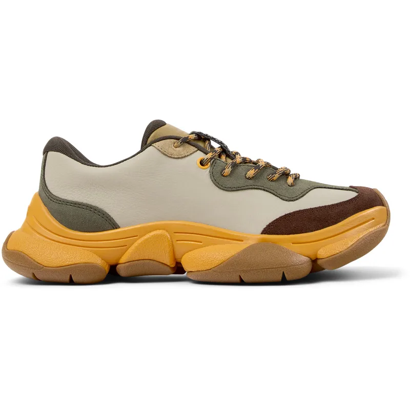 CAMPER Twins - Casual παπούτσια Για Γυναικεία - Καφέ,Μπεζ,Πράσινο, Μέγεθος 36, Smooth leather