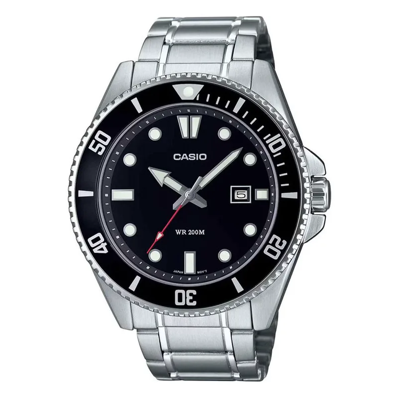 CASIO Collection Silver Stainless Steel Bracelet MDV-107D-1A1VEF
