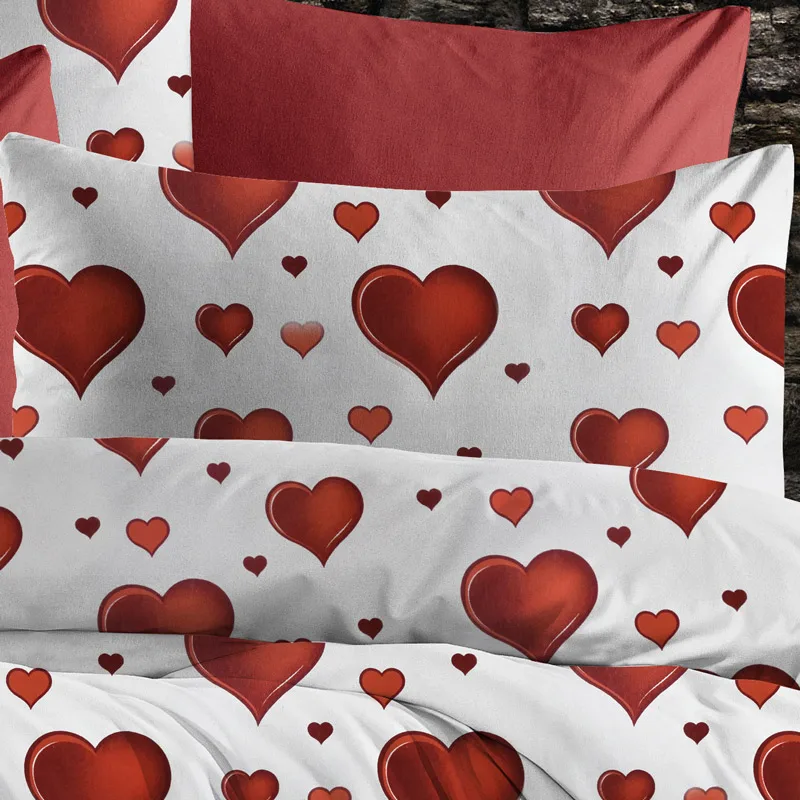 Μαξιλαροθήκη 50x70 Dimcol Passion 607 Red