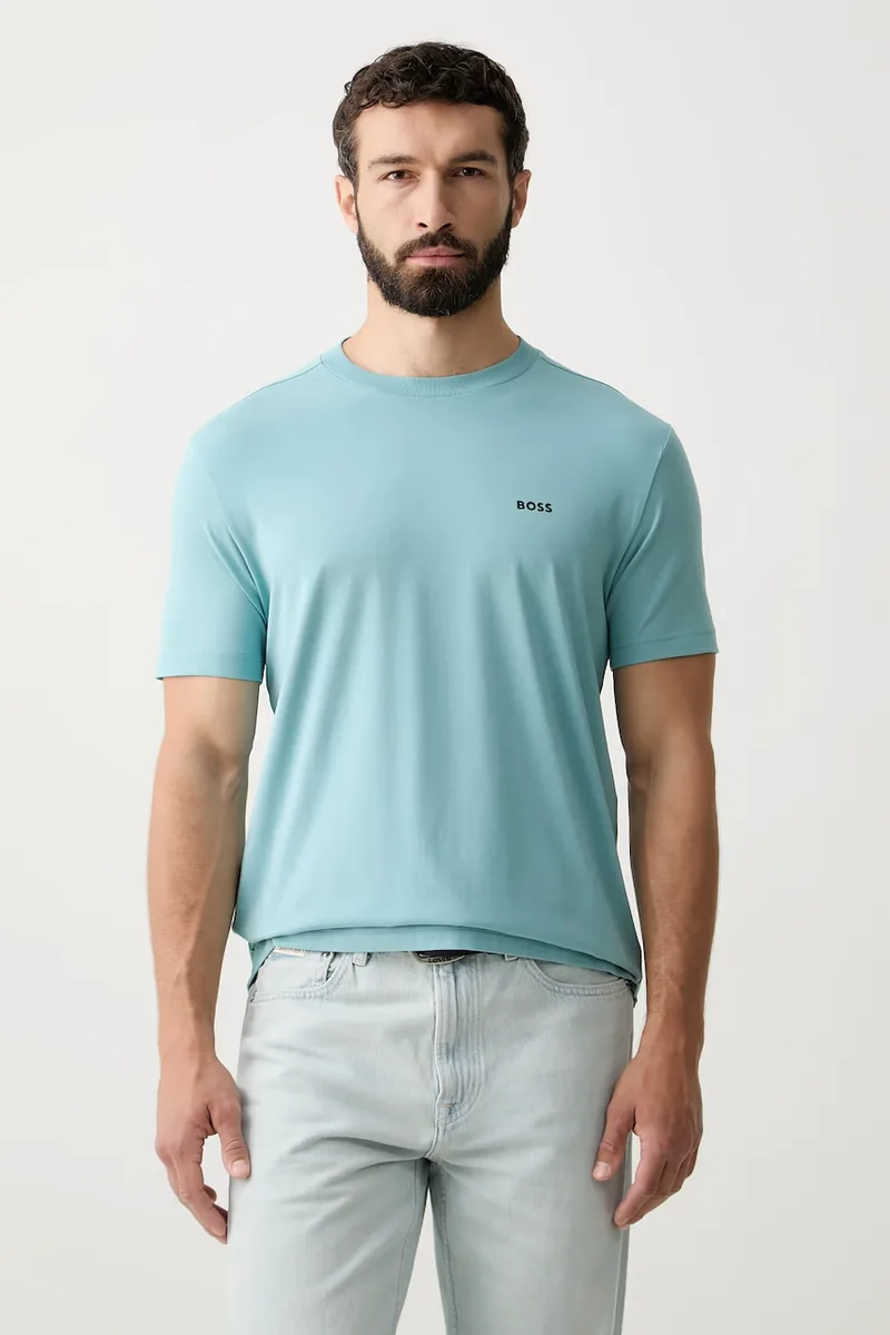 BOSS Green t-shirt ανδρικό βαμβακερό με ελαστάν Tee