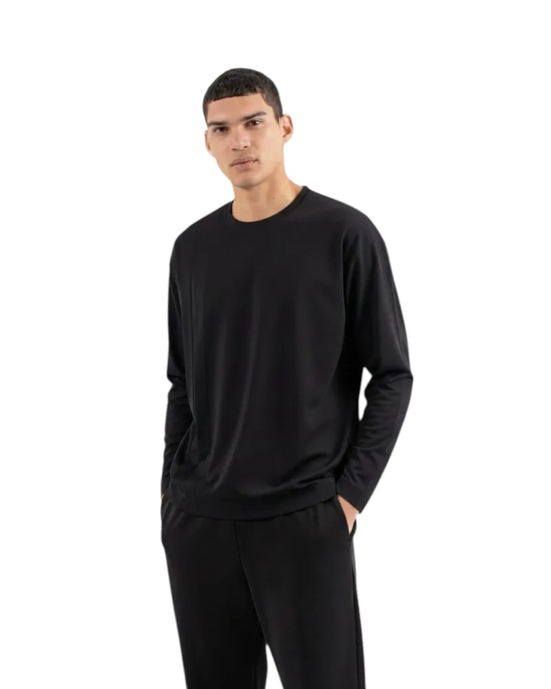 Vittorio Ανδρική Μπλούζα 200-2526-Sento-1 Black Μαύρο