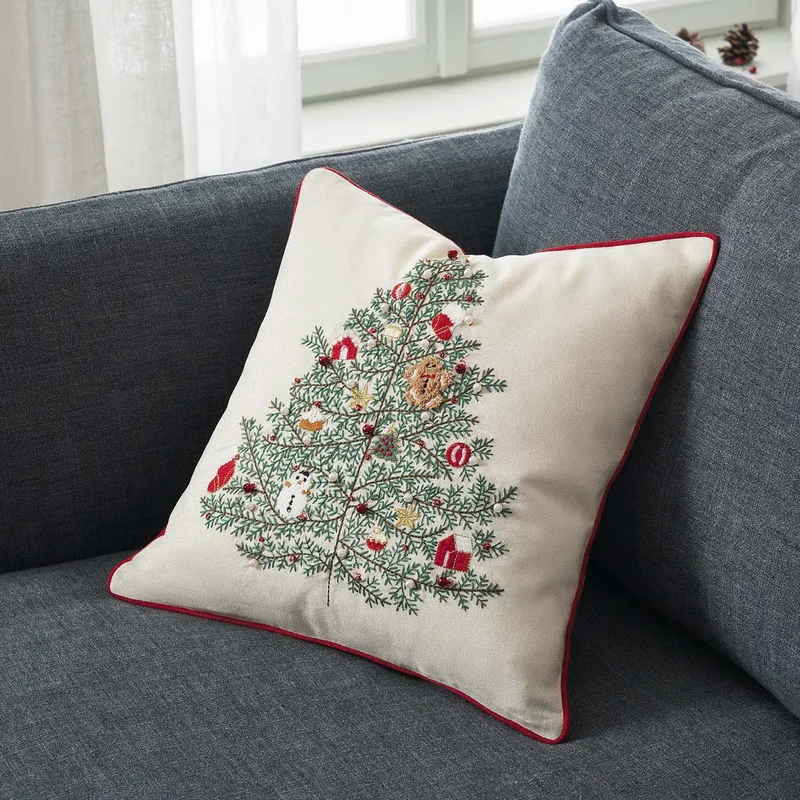 Χριστουγεννιάτικη Μαξιλαροθήκη (43x43) Gofis Home Xmas 341