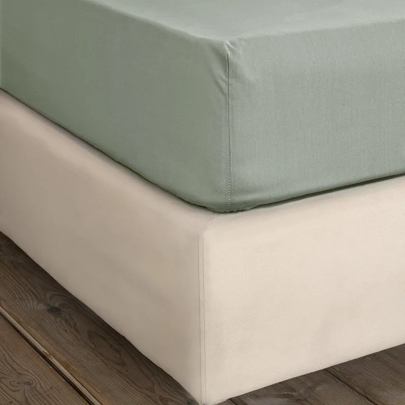 Σεντόνι Μεμονωμένο Μονό 100X200+32 Nima Unicolors Rock Green Με Λάστιχο (100x200+32)