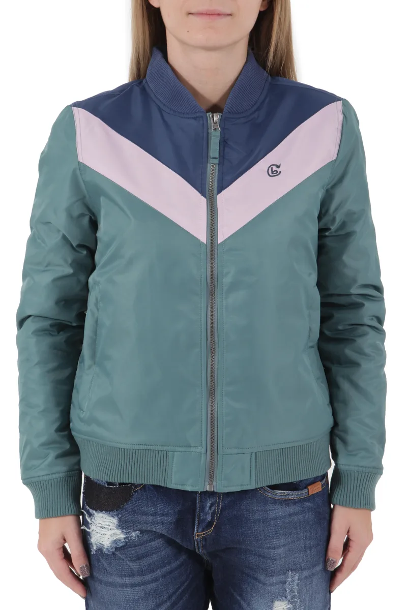 Μπουφάν Basehit Ribbed 182.BW10.73-PINE-ROSE-BLUE Γυναικείο