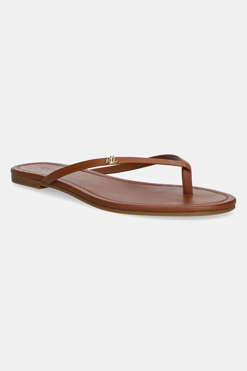 Δερμάτινες σαγιονάρες Lauren Ralph Lauren Raquel