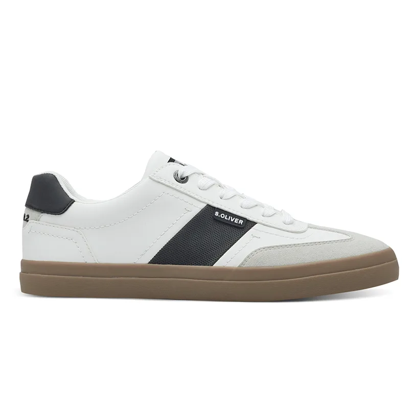 s.OLIVER ΑΝΔΡΙΚΟ SNEAKER 5-13609-44 108 WHITE/BLACK