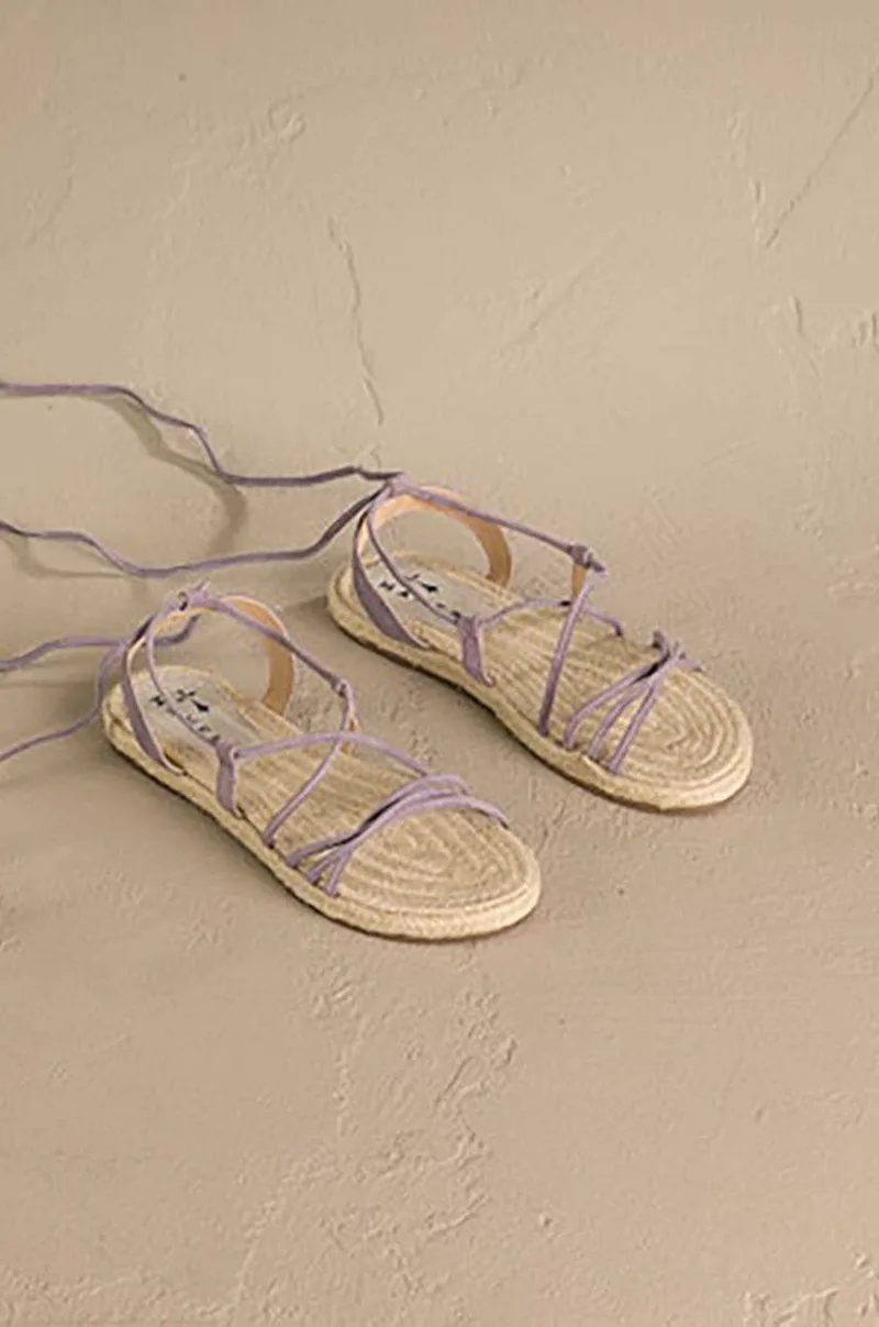 Σανδάλια σουέτ Manebi Lace-Up Sandals