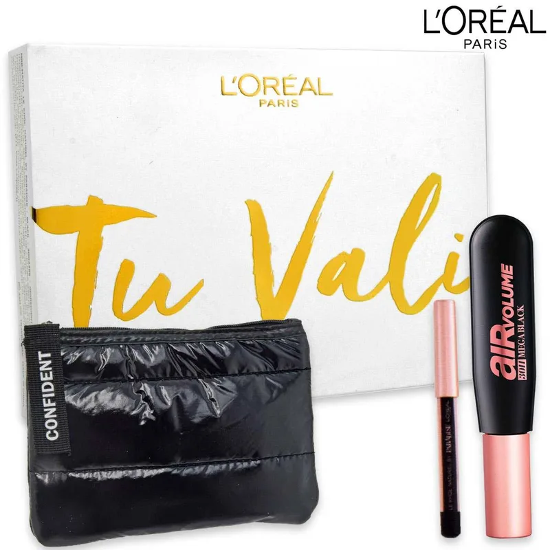 L'oreal air volume + pencil + clutch bag