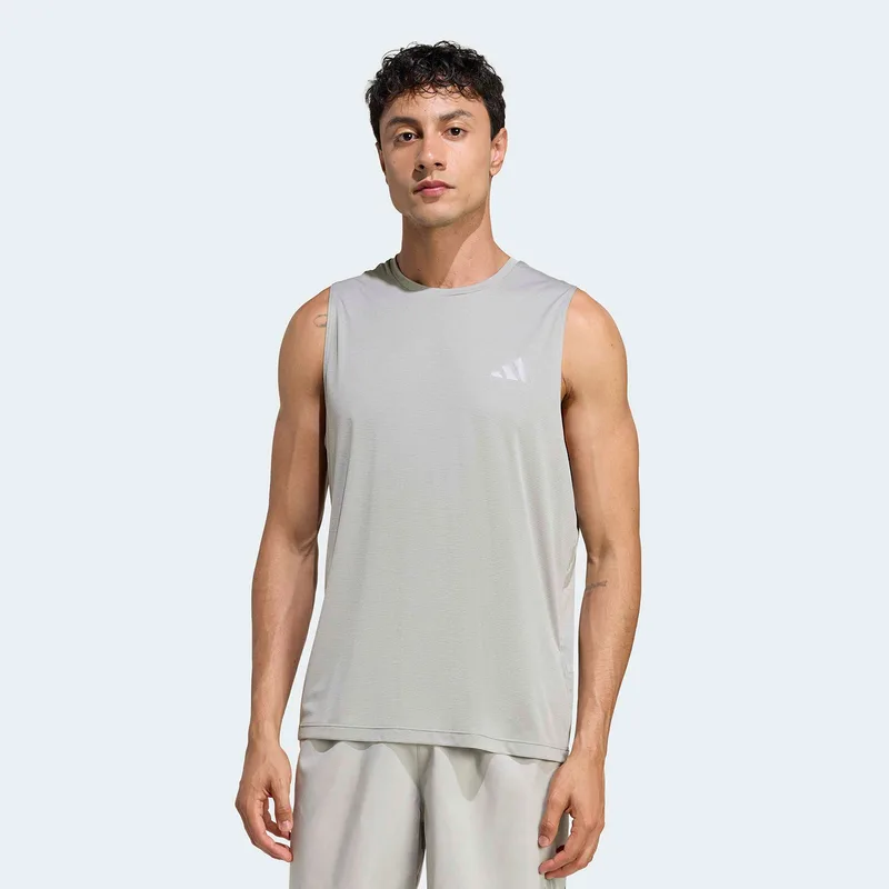 ADIDAS ADI365 RUNNING ESSENTIALS CLIMACOOL TANK ΓΚΡΙ