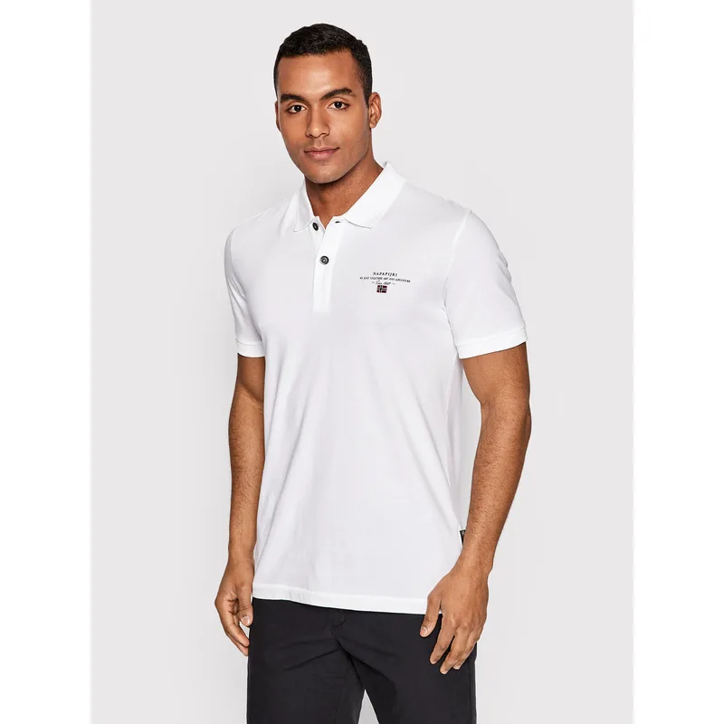 Napapijri Polo Elbas Jersey NP0A4GB4 Λευκό Regular Fit