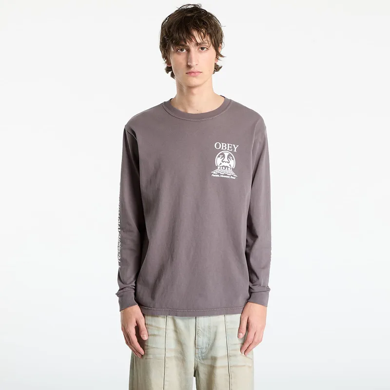 T-shirt OBEY Precision Pigment Dusty Black M