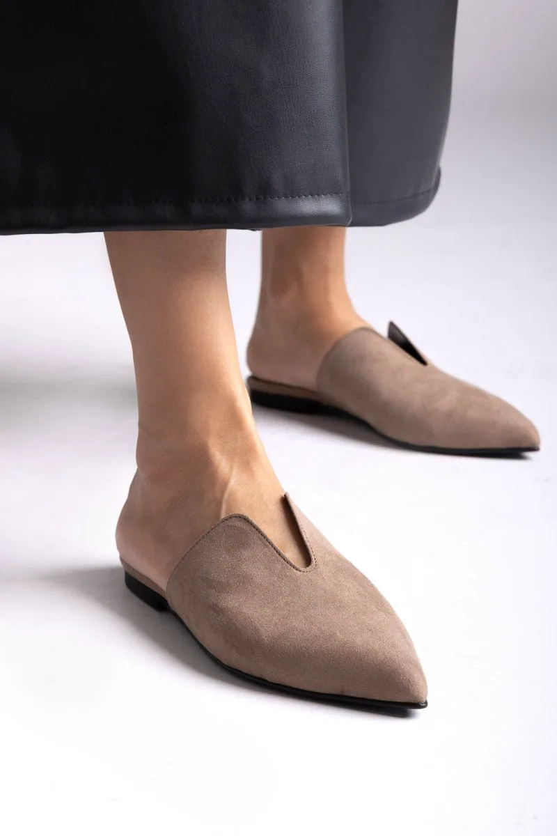 TFP Comfort Mules TFP - V223 - Taupe Suede