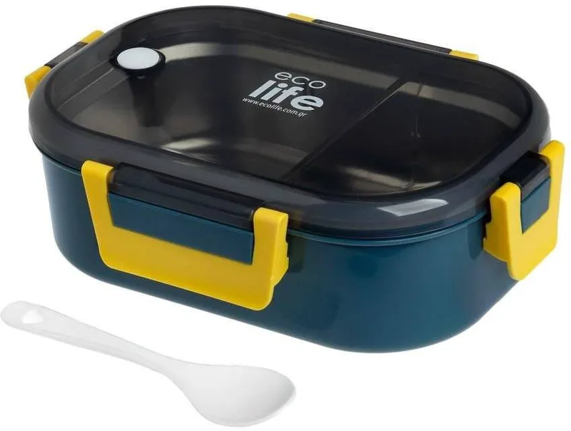 ΦΑΓΗΤΟΔΟΧΕΙΟ ΜΕ ΧΩΡΙΣΜΑ ECOLIFE 900ML BLUE