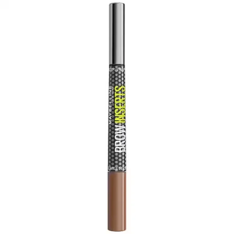 Maybelline Brow Inserts Pencil Multipling Tool Στυλό Φρυδιών που Δίνουν Πλούσιο Όγκο & Χρώμα σε Αραιά Σημεία σε Μόλις 30 Δευτερόλεπτα 1 Τεμάχιο - 02 Soft Brown