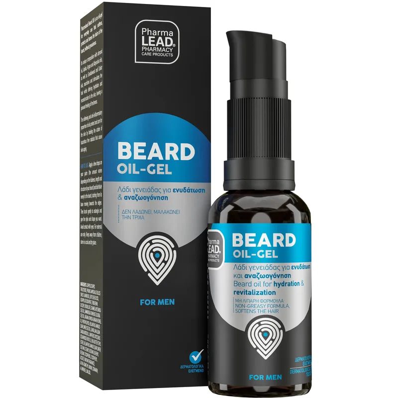 Pharmalead Beard Oil Gel Λάδι Gel Περιποίησης Γενειάδας για Ενυδάτωση & Αναζωογόνηση 30ml
