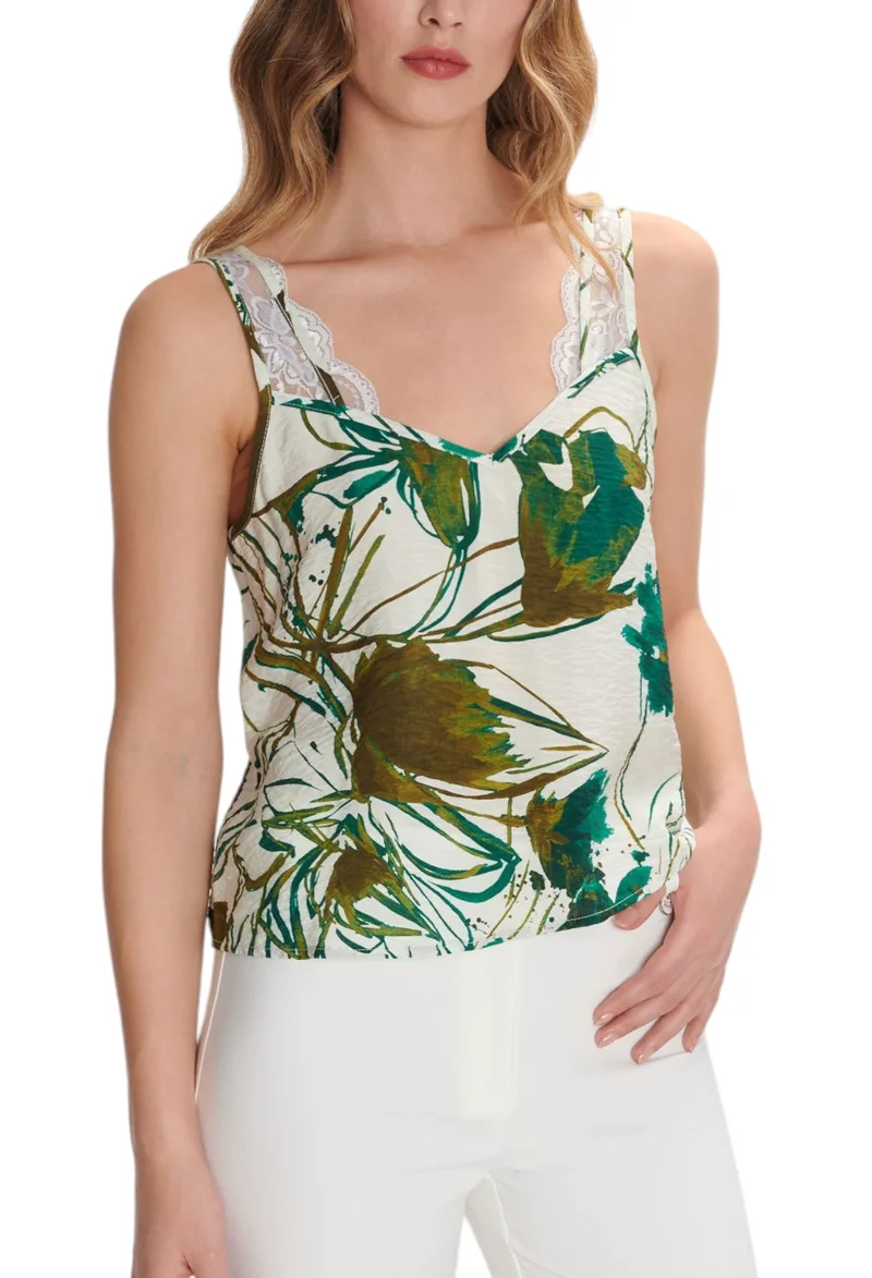 Top Ale Αμάνικο Με Δαντέλα 8921203-MULTICOLOR Γυναικείο