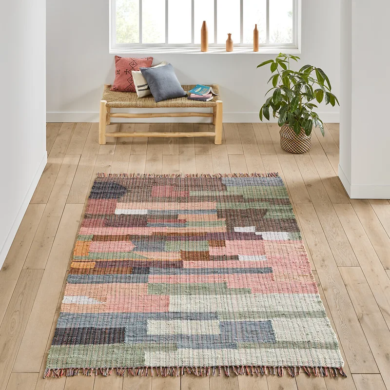 Πολύχρωμο χαλί με επίπεδη ύφανση 120x170 cm Μ120xΠ170cm