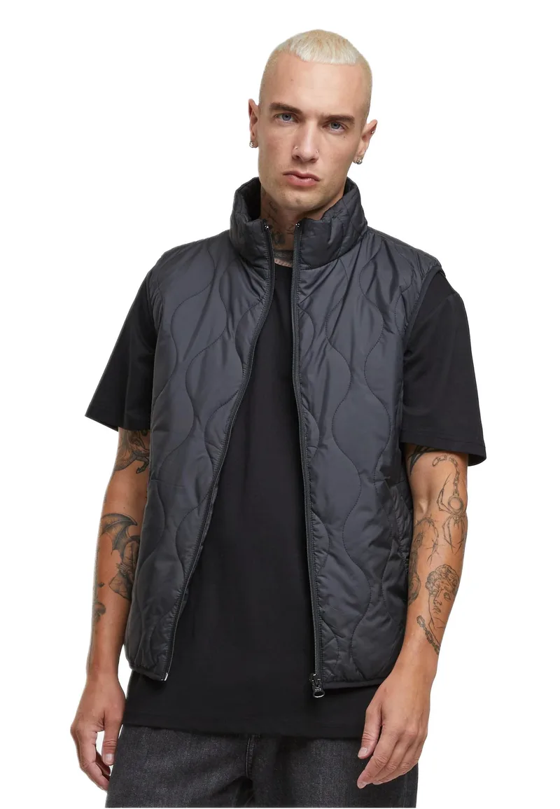 Mens Super Light Bubble Vest Urban Classics TB7012-00007 Black