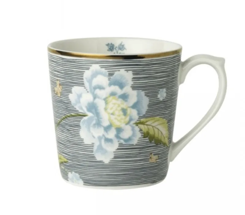 Laura Ashley Κούπα Midnight Pinstripe Fine Bone China 320ml Heritage