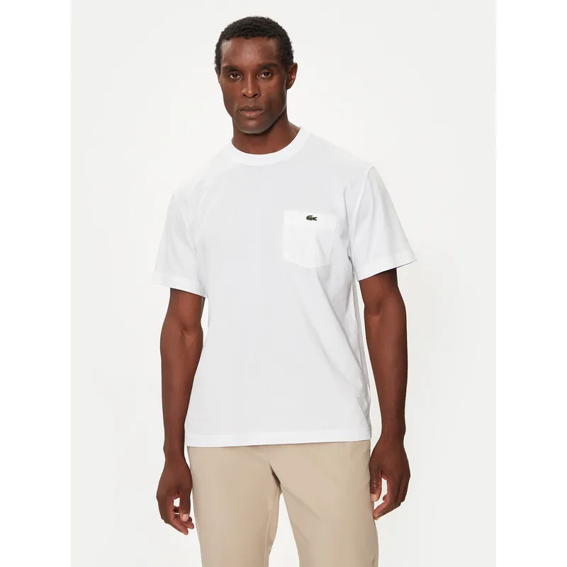 Lacoste T-Shirt TH2827 Λευκό Regular Fit