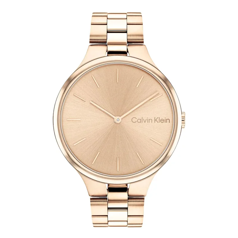 CALVIN KLEIN Linked Rose Χρυσό Steel Bracelet 25200125