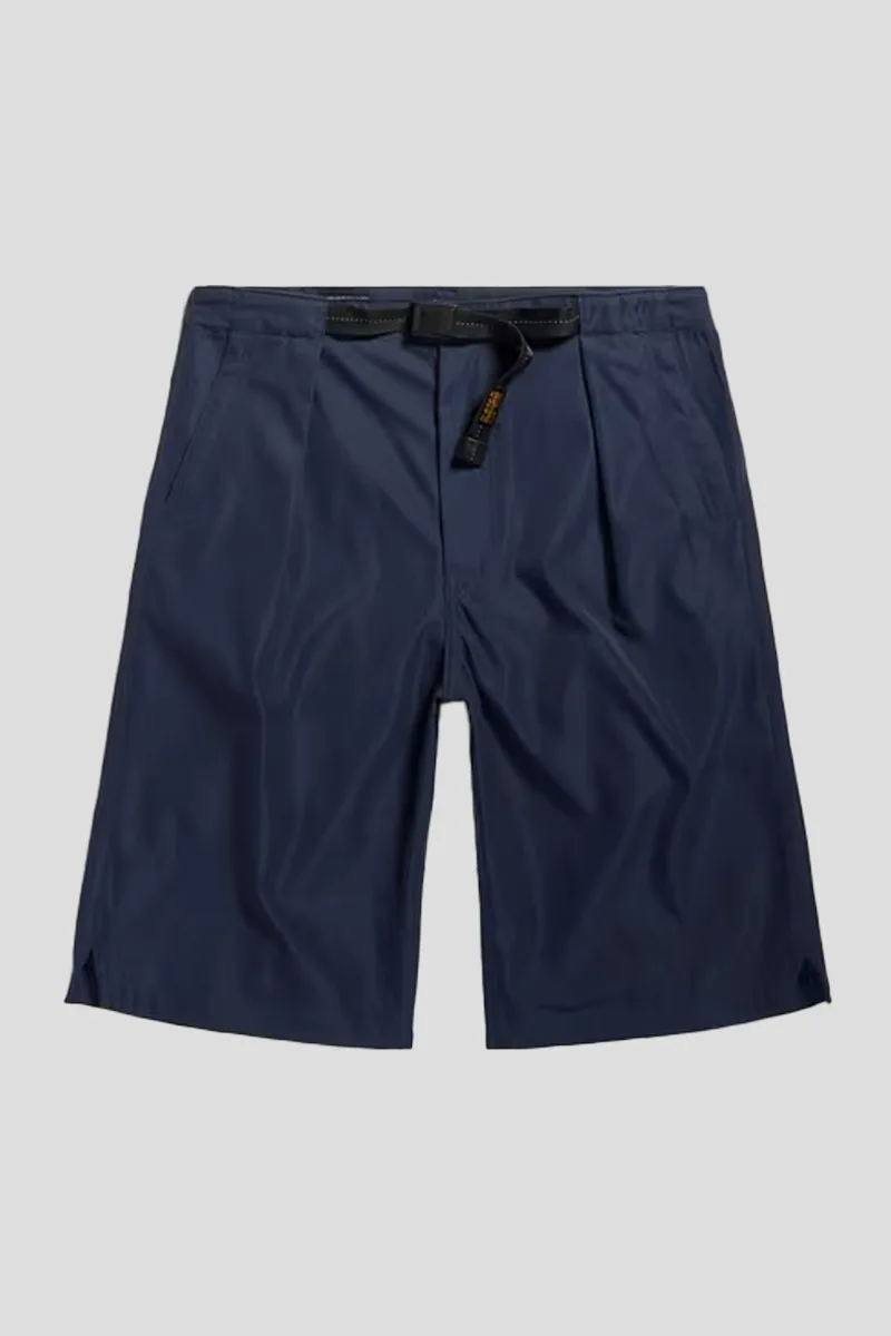 G-STAR Ανδρικό Μπλε Pleated Chino Belt Shorts