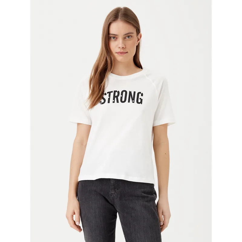 JDY T-Shirt Nina 15342612 Λευκό Loose Fit