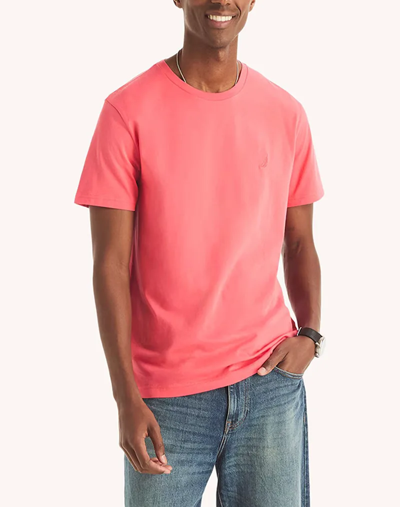 NAUTICA ΜΠΛΟΥΖΑ T-SHIRT ΚΜ S/S T-SHIRTS CREW TEE 3NCVR8100-6DC Coral
