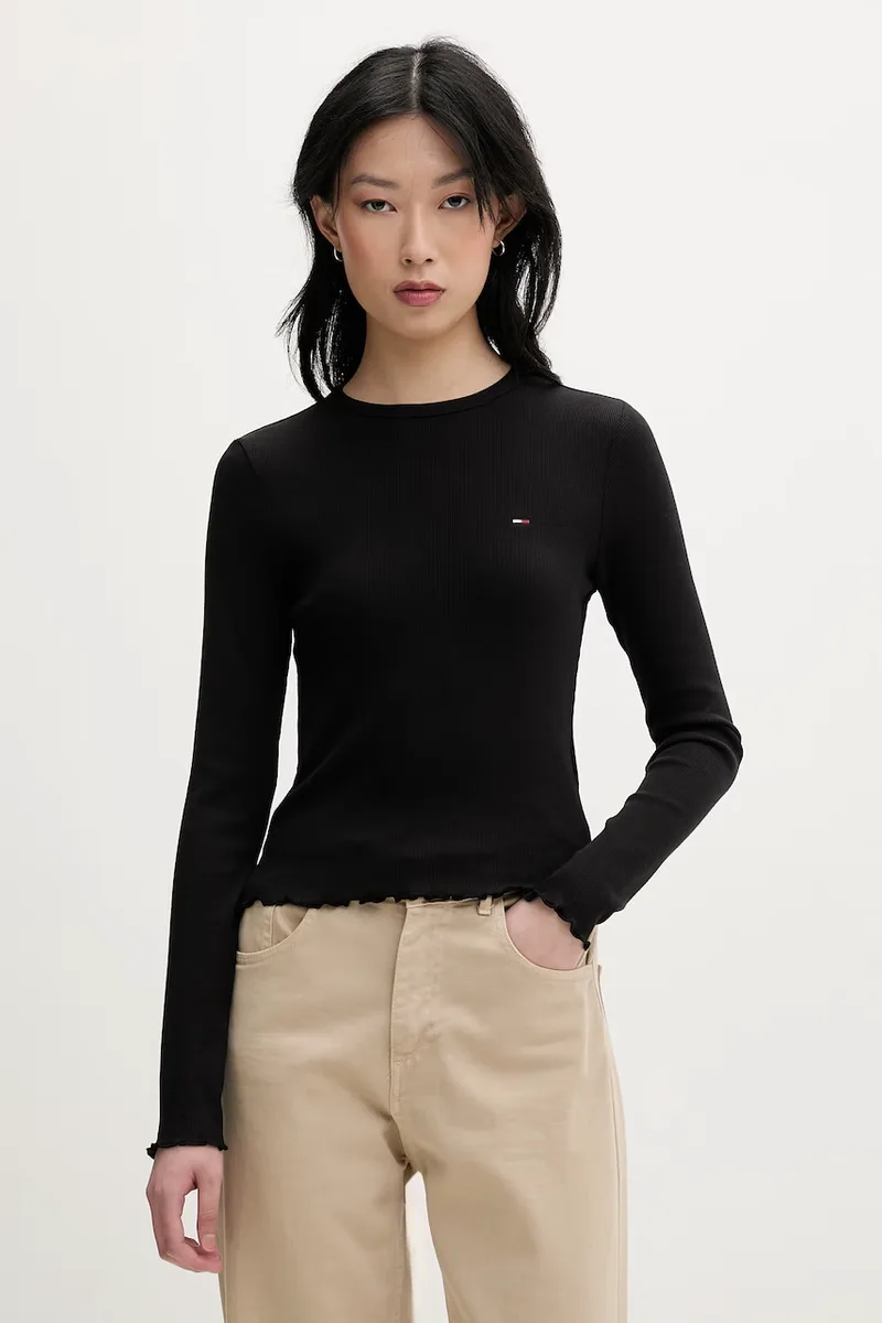 Tommy Jeans γυναικείο μακρυμάνικο βαμβακερό με ελαστάν