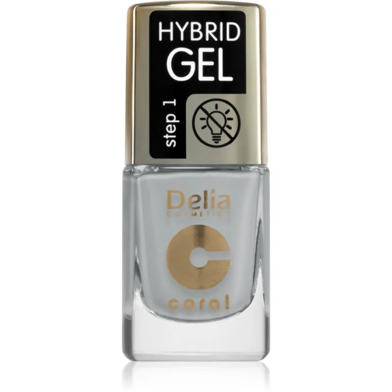 Delia Cosmetics Coral Nail Enamel Hybrid Gel τζελ βερνίκι νυχιών απόχρωση 139 11 ml