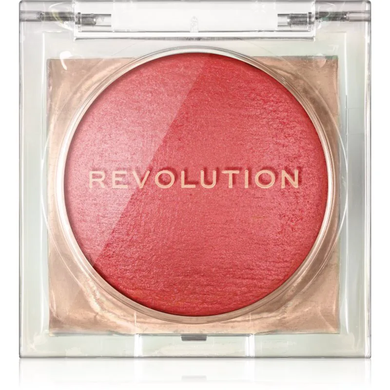 Revolution Beam Bright Blush λαμπρυντικό ρουζ απόχρωση Peach Pop 2.8 γρ