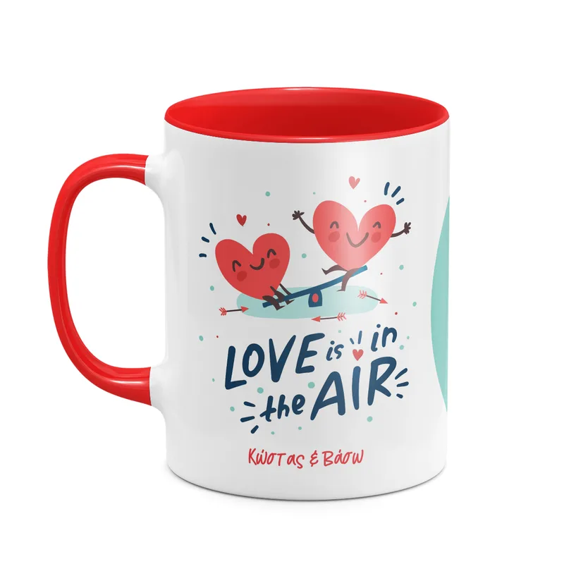 Love Is In The Air - Κούπα - Κόκκινο - Απλή