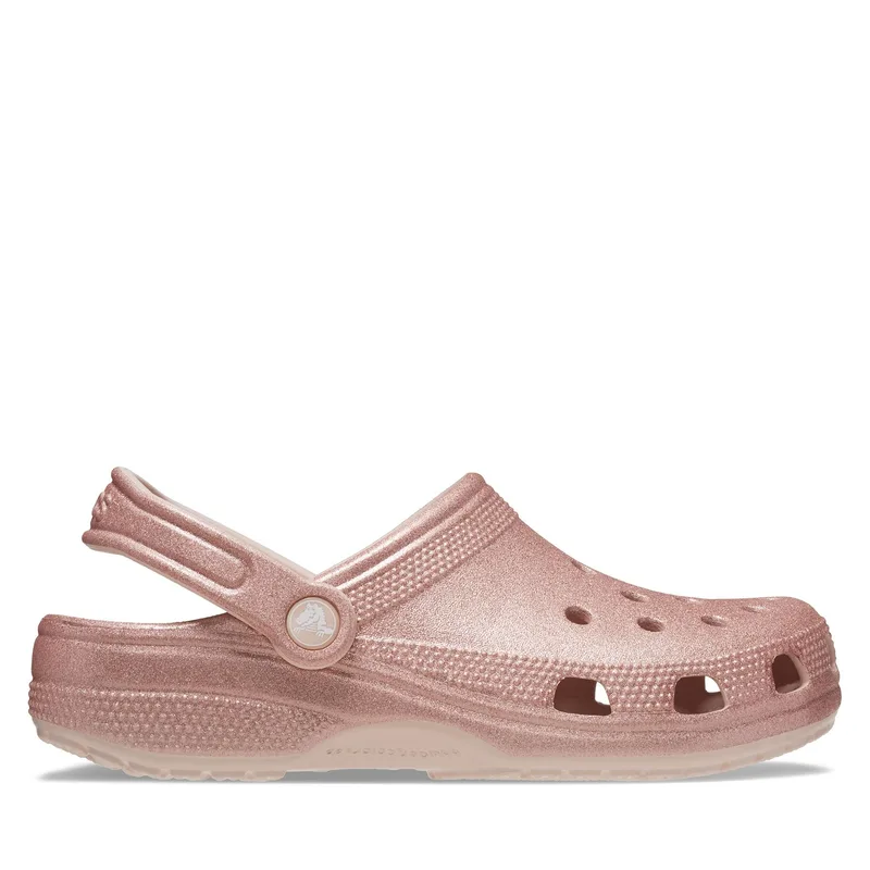 Παντόφλες Crocs Classic Glitter Clog Quartz 205942 Ροζ